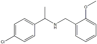 [1-(4-chlorophenyl)ethyl][(2-methoxyphenyl)methyl]amine Struktur