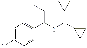 [1-(4-chlorophenyl)propyl](dicyclopropylmethyl)amine Struktur