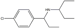 [1-(4-chlorophenyl)propyl](pentan-3-yl)amine Struktur