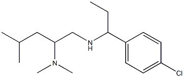 [1-(4-chlorophenyl)propyl][2-(dimethylamino)-4-methylpentyl]amine Struktur