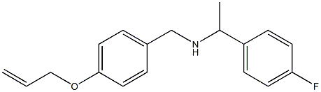 [1-(4-fluorophenyl)ethyl]({[4-(prop-2-en-1-yloxy)phenyl]methyl})amine Struktur