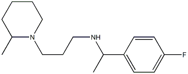 [1-(4-fluorophenyl)ethyl][3-(2-methylpiperidin-1-yl)propyl]amine Struktur