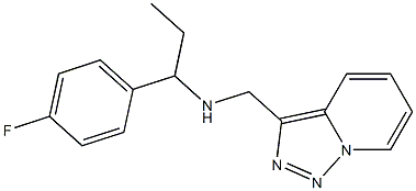 [1-(4-fluorophenyl)propyl]({[1,2,4]triazolo[3,4-a]pyridin-3-ylmethyl})amine Struktur