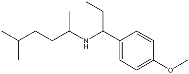 [1-(4-methoxyphenyl)propyl](5-methylhexan-2-yl)amine Struktur