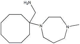 [1-(4-methyl-1,4-diazepan-1-yl)cyclooctyl]methanamine Struktur