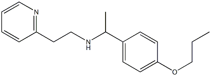 [1-(4-propoxyphenyl)ethyl][2-(pyridin-2-yl)ethyl]amine Struktur