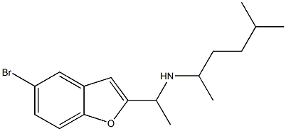 [1-(5-bromo-1-benzofuran-2-yl)ethyl](5-methylhexan-2-yl)amine Struktur