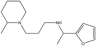 [1-(furan-2-yl)ethyl][3-(2-methylpiperidin-1-yl)propyl]amine Struktur