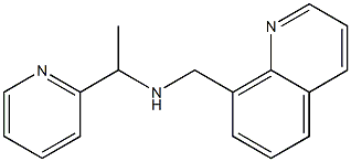 [1-(pyridin-2-yl)ethyl](quinolin-8-ylmethyl)amine Struktur