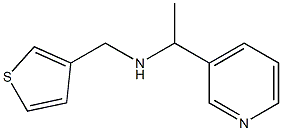 [1-(pyridin-3-yl)ethyl](thiophen-3-ylmethyl)amine Struktur