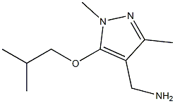 [1,3-dimethyl-5-(2-methylpropoxy)-1H-pyrazol-4-yl]methanamine Struktur