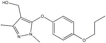 [1,3-dimethyl-5-(4-propoxyphenoxy)-1H-pyrazol-4-yl]methanol Struktur