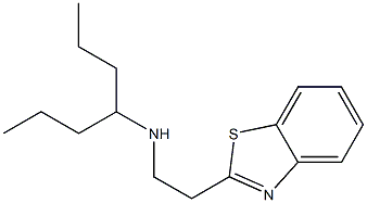 [2-(1,3-benzothiazol-2-yl)ethyl](heptan-4-yl)amine Struktur