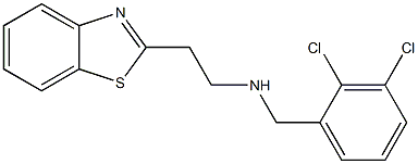 [2-(1,3-benzothiazol-2-yl)ethyl][(2,3-dichlorophenyl)methyl]amine Struktur