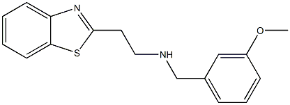 [2-(1,3-benzothiazol-2-yl)ethyl][(3-methoxyphenyl)methyl]amine Struktur