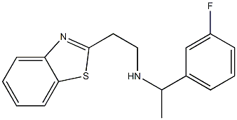 [2-(1,3-benzothiazol-2-yl)ethyl][1-(3-fluorophenyl)ethyl]amine Struktur