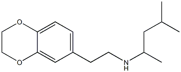 [2-(2,3-dihydro-1,4-benzodioxin-6-yl)ethyl](4-methylpentan-2-yl)amine Struktur