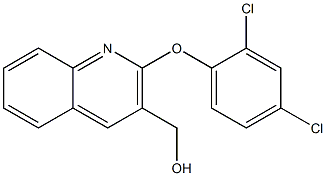 [2-(2,4-dichlorophenoxy)quinolin-3-yl]methanol Struktur