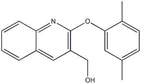 [2-(2,5-dimethylphenoxy)quinolin-3-yl]methanol Struktur