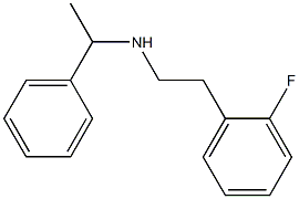 [2-(2-fluorophenyl)ethyl](1-phenylethyl)amine Struktur