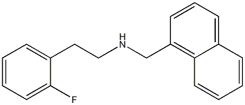 [2-(2-fluorophenyl)ethyl](naphthalen-1-ylmethyl)amine Struktur