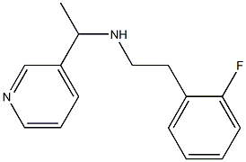 [2-(2-fluorophenyl)ethyl][1-(pyridin-3-yl)ethyl]amine Struktur