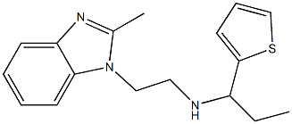 [2-(2-methyl-1H-1,3-benzodiazol-1-yl)ethyl][1-(thiophen-2-yl)propyl]amine Struktur