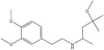 [2-(3,4-dimethoxyphenyl)ethyl](4-methoxy-4-methylpentan-2-yl)amine Struktur