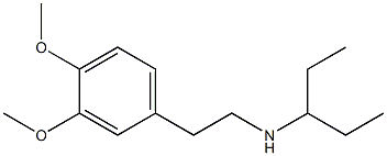 [2-(3,4-dimethoxyphenyl)ethyl](pentan-3-yl)amine Struktur