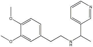 [2-(3,4-dimethoxyphenyl)ethyl][1-(pyridin-3-yl)ethyl]amine Struktur