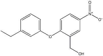 [2-(3-ethylphenoxy)-5-nitrophenyl]methanol Struktur