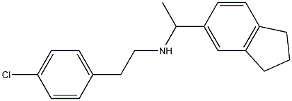 [2-(4-chlorophenyl)ethyl][1-(2,3-dihydro-1H-inden-5-yl)ethyl]amine Struktur