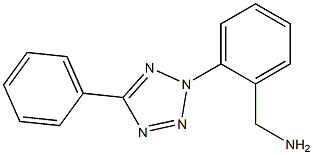 [2-(5-phenyl-2H-1,2,3,4-tetrazol-2-yl)phenyl]methanamine Struktur