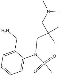 [2-(aminomethyl)phenyl]-N-{2-[(dimethylamino)methyl]-2-methylpropyl}methanesulfonamide Struktur