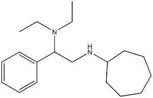 [2-(cycloheptylamino)-1-phenylethyl]diethylamine Struktur