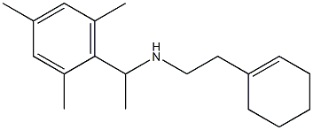 [2-(cyclohex-1-en-1-yl)ethyl][1-(2,4,6-trimethylphenyl)ethyl]amine Struktur