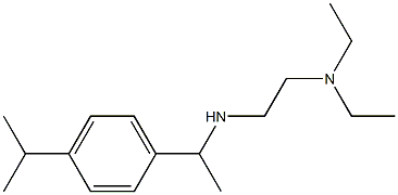 [2-(diethylamino)ethyl]({1-[4-(propan-2-yl)phenyl]ethyl})amine Struktur