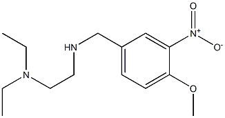 [2-(diethylamino)ethyl][(4-methoxy-3-nitrophenyl)methyl]amine Struktur