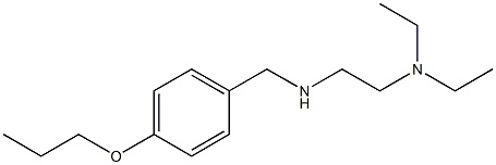 [2-(diethylamino)ethyl][(4-propoxyphenyl)methyl]amine Struktur