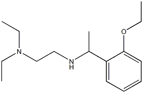 [2-(diethylamino)ethyl][1-(2-ethoxyphenyl)ethyl]amine Struktur