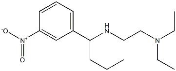 [2-(diethylamino)ethyl][1-(3-nitrophenyl)butyl]amine Struktur