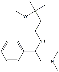 [2-(dimethylamino)-1-phenylethyl](4-methoxy-4-methylpentan-2-yl)amine Struktur