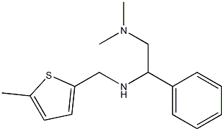 [2-(dimethylamino)-1-phenylethyl][(5-methylthiophen-2-yl)methyl]amine Struktur