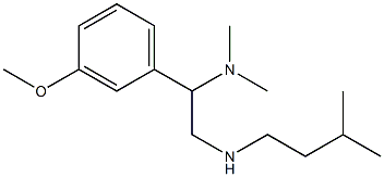 [2-(dimethylamino)-2-(3-methoxyphenyl)ethyl](3-methylbutyl)amine Struktur