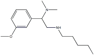 [2-(dimethylamino)-2-(3-methoxyphenyl)ethyl](pentyl)amine Struktur