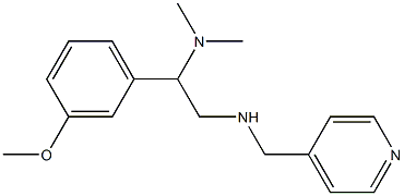 [2-(dimethylamino)-2-(3-methoxyphenyl)ethyl](pyridin-4-ylmethyl)amine Struktur