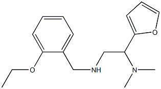 [2-(dimethylamino)-2-(furan-2-yl)ethyl][(2-ethoxyphenyl)methyl]amine Struktur