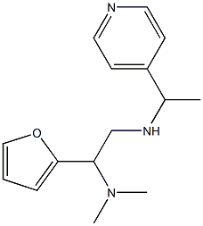 [2-(dimethylamino)-2-(furan-2-yl)ethyl][1-(pyridin-4-yl)ethyl]amine Struktur