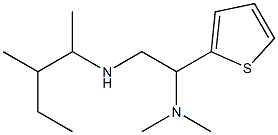 [2-(dimethylamino)-2-(thiophen-2-yl)ethyl](3-methylpentan-2-yl)amine Struktur