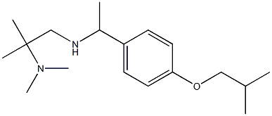 [2-(dimethylamino)-2-methylpropyl]({1-[4-(2-methylpropoxy)phenyl]ethyl})amine Struktur